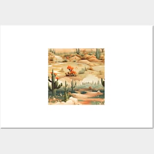 Fantasy Landscapes Desert Pattern 1 Posters and Art